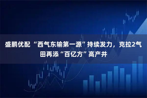 盛鹏优配 “西气东输第一源”持续发力，克拉2气田再添“百亿方”高产井